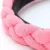 1.5cm Textured Fabric Plaited Aliceband pink