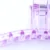 Coloured Transparent Curved Clamp 9cm lilac