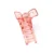 Coloured Transparent Curved Clamp 9cm pink