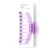 Transparent Sausage Clamp 11cm purple